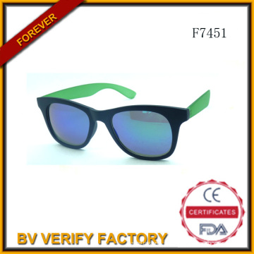 F7451 2015 Glassic unissex óculos de sol plásticos, garantia de comércio